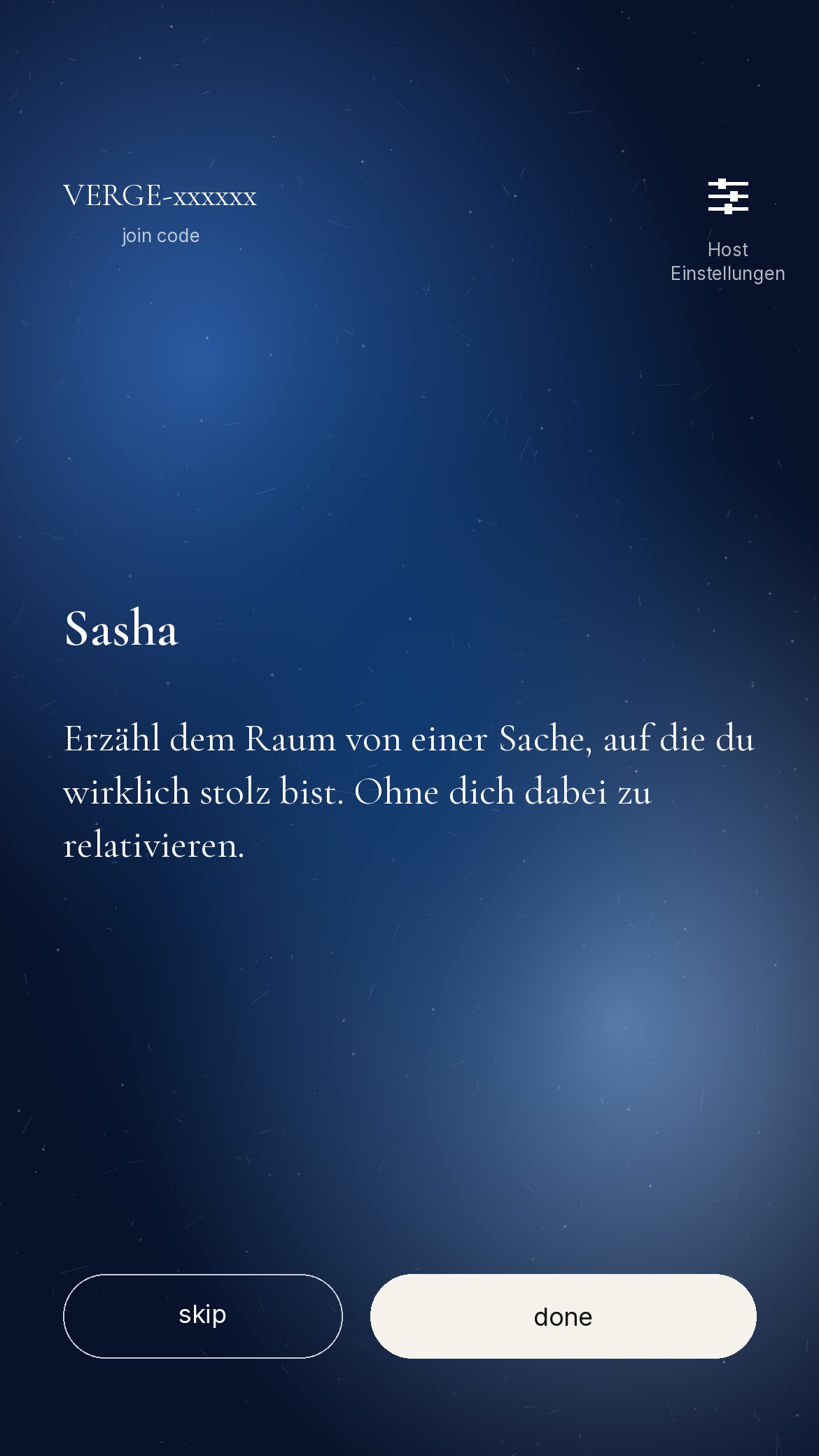 Verge Karte - Sasha