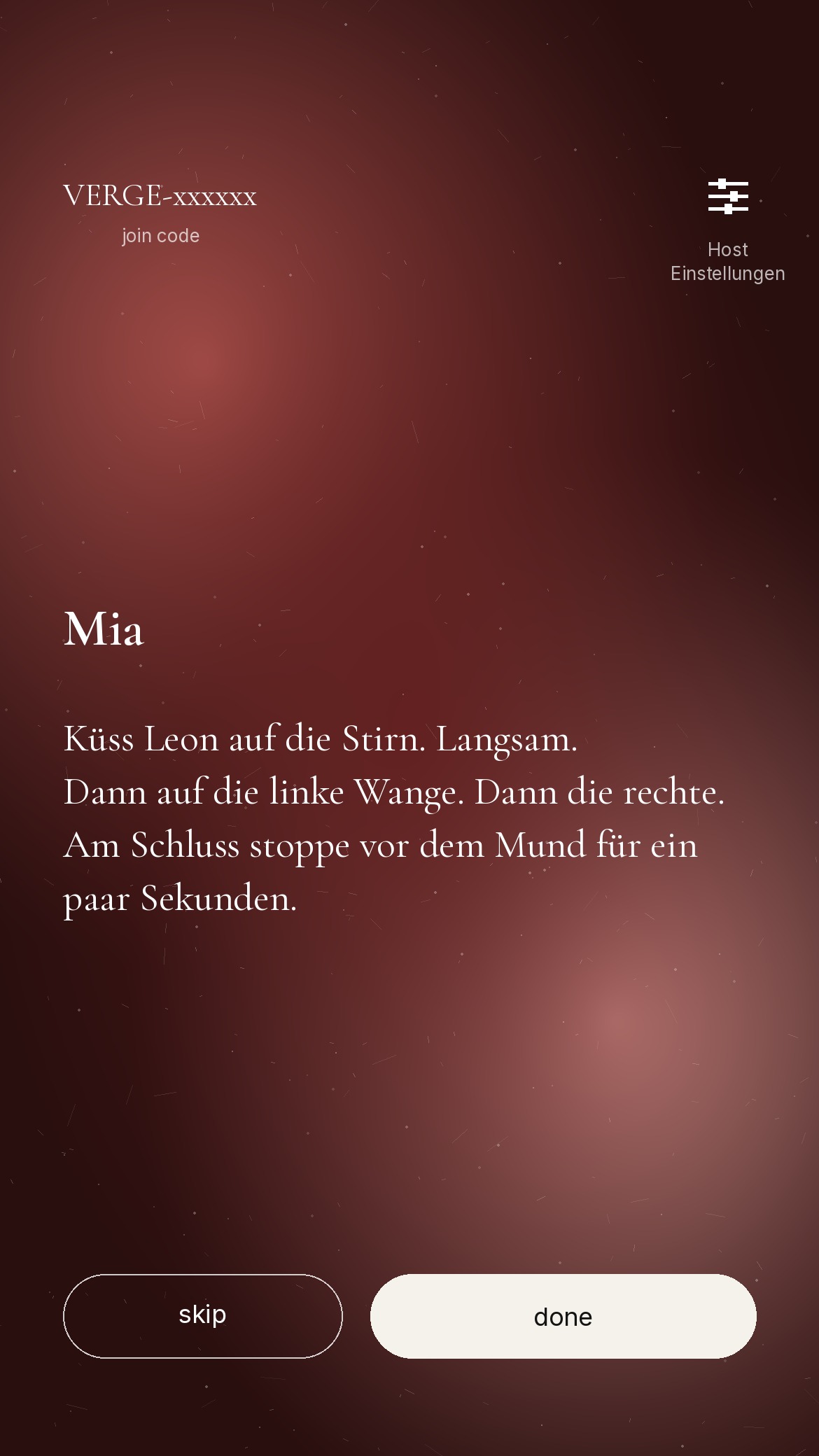 Verge Karte - Mia