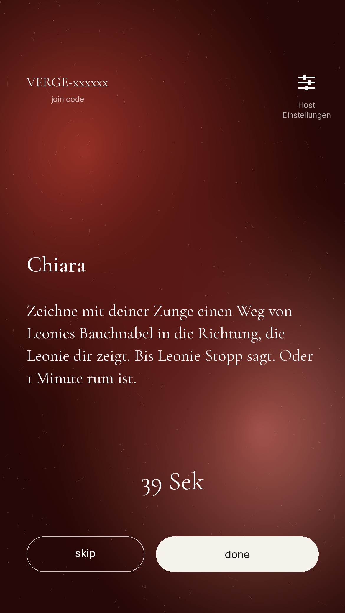 Verge Karte - Chiara